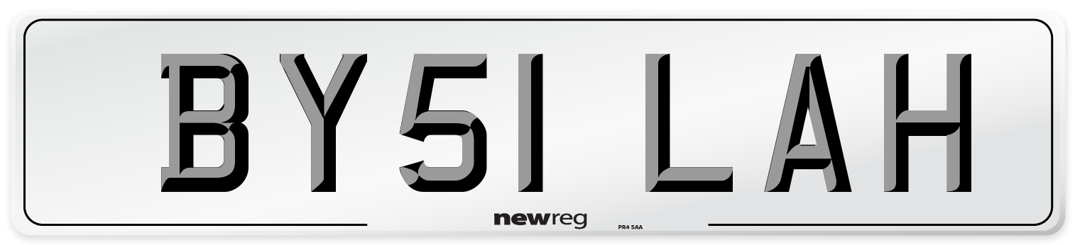 BY51 LAH Number Plate from New Reg